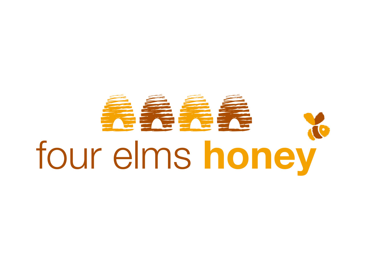 Four Elms Honey logo design