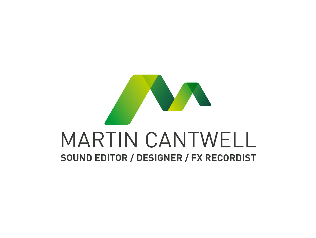 Martin Cantwell sound designer logo design