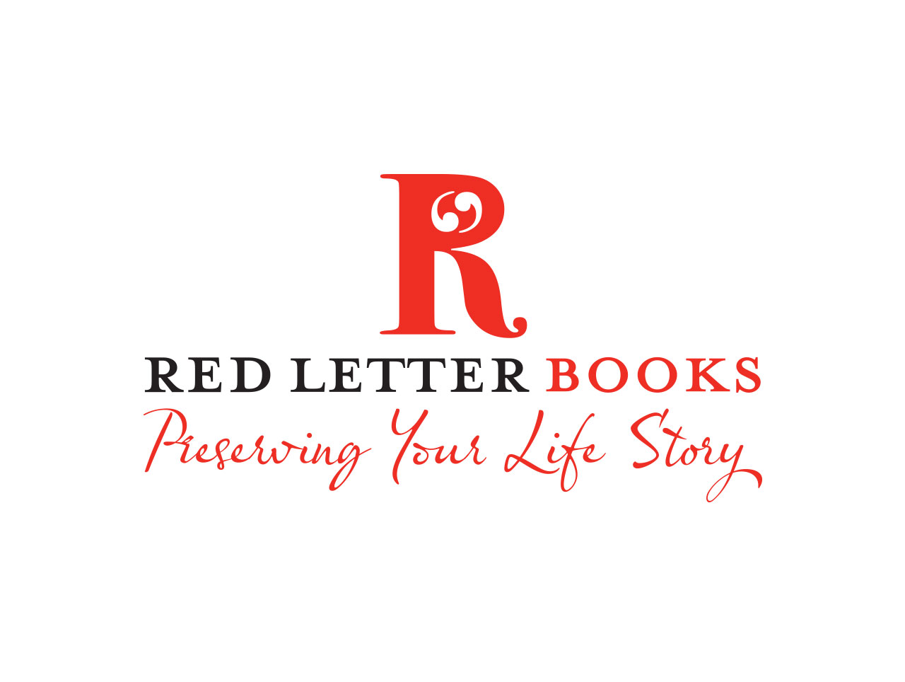 Red Letter Books logo design