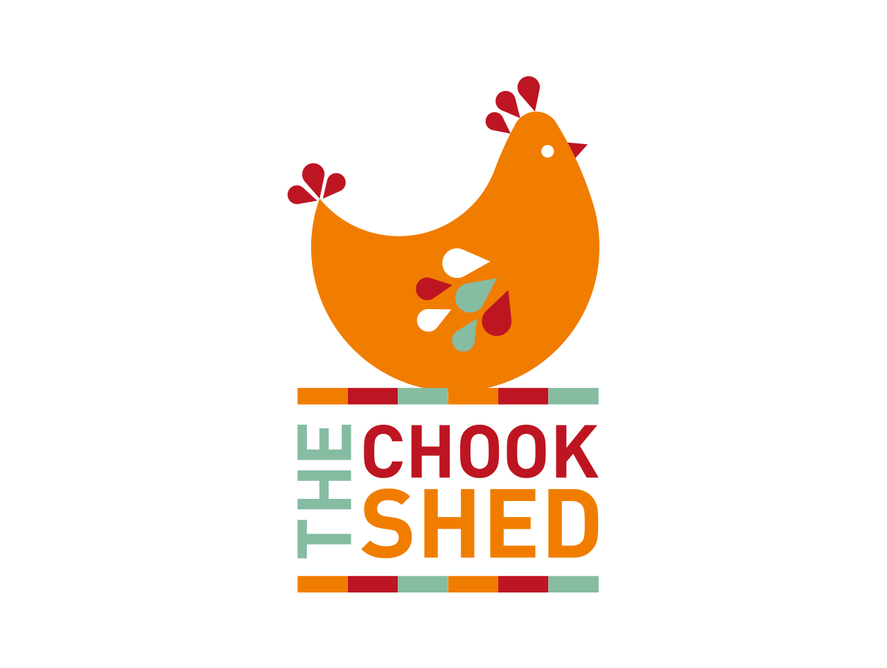 chook shed logo design and illustration