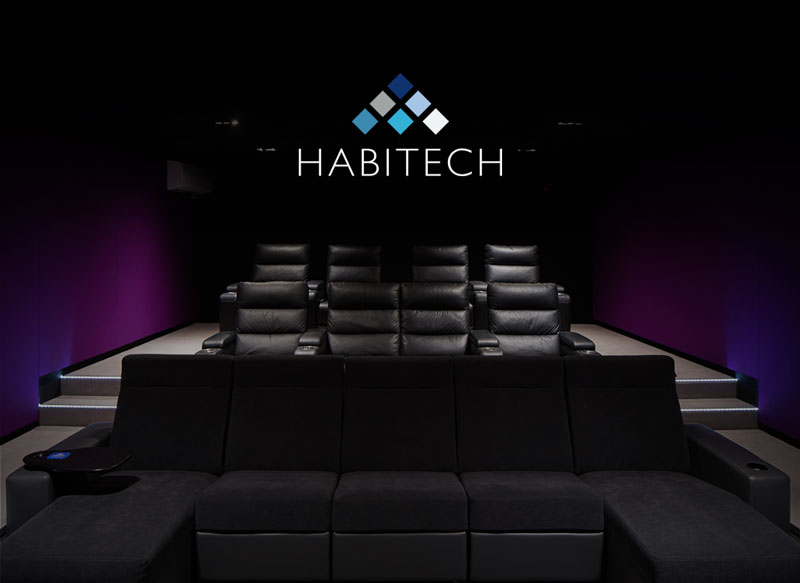 habitech home entertainment logo design