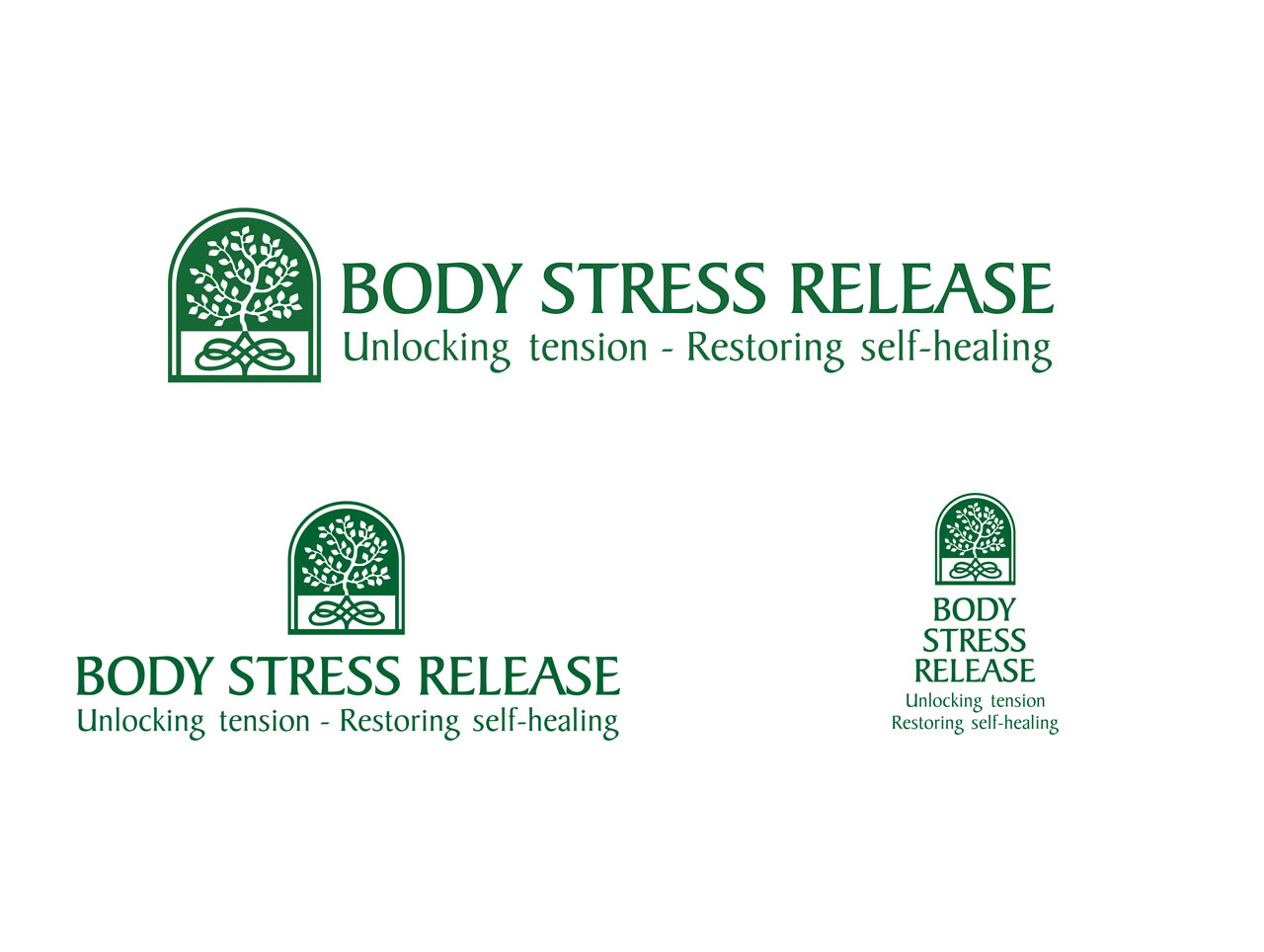 body stress rrelease logo design